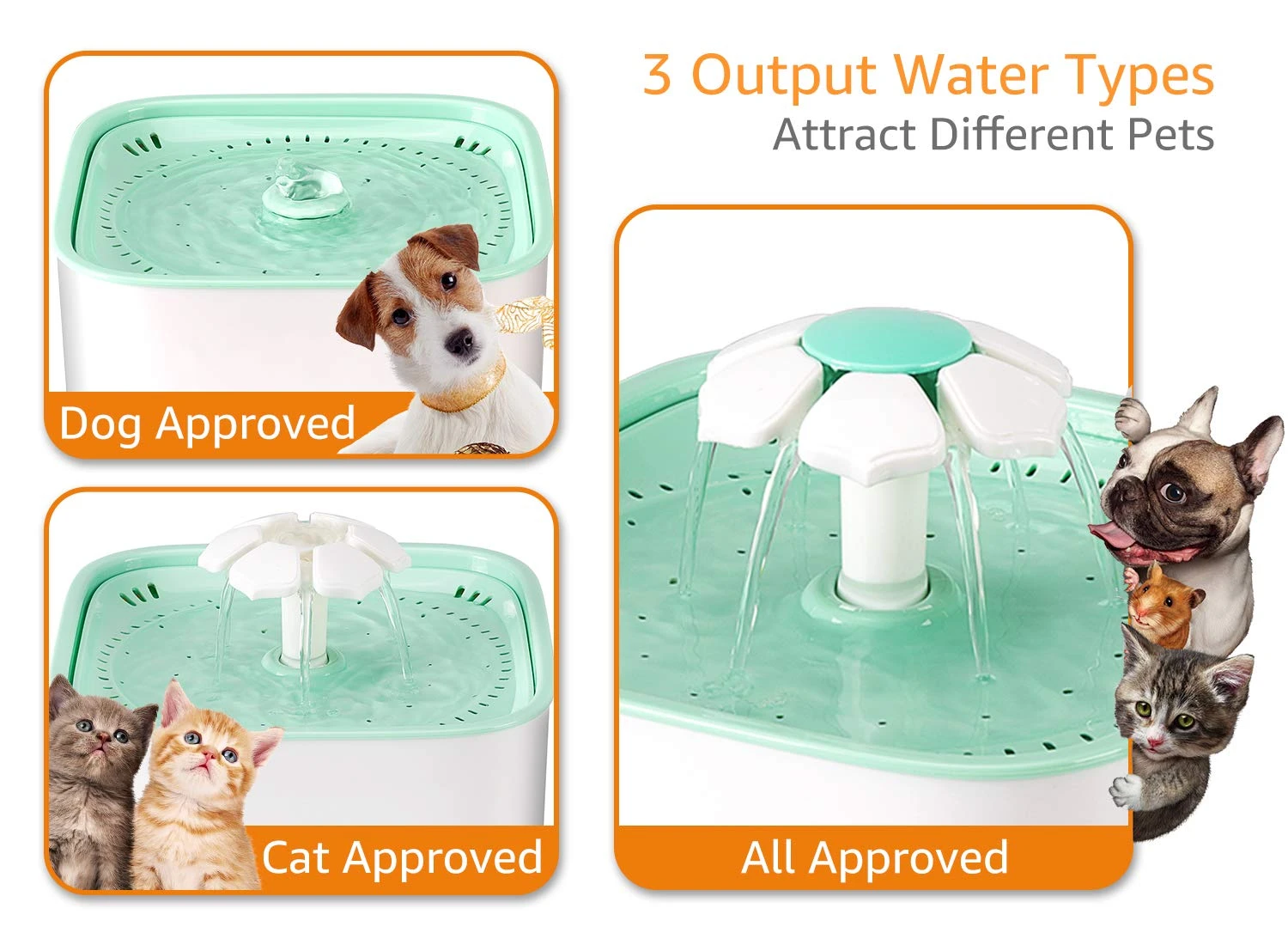 2020 New design pet water fountain  Eco-friendly Automatic Dog  Drinking Feeder cat  water Fountain