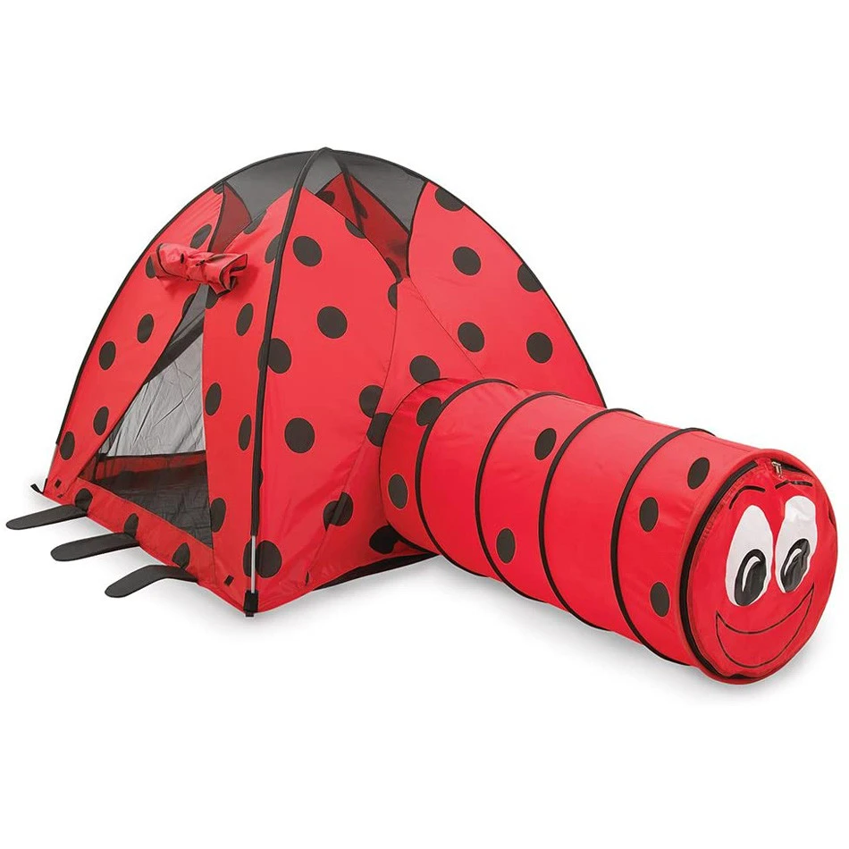 2020 New Outdoor Indoor Ball Pool LadyBug Kids Play Tents Portable Children Play House Pop Up Tent