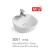 Import 2020  Western style art basin new design ceramic sink  wash basin For France market color sink from China