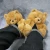 Import 2020 winter bedroom Lovely plush slipper bear slippers teddy bear slippers from China