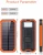 Import 2021 cell phone Solar Power Bank 10000mah Power Banks Portable Charger LED External Battery PowerBank from China
