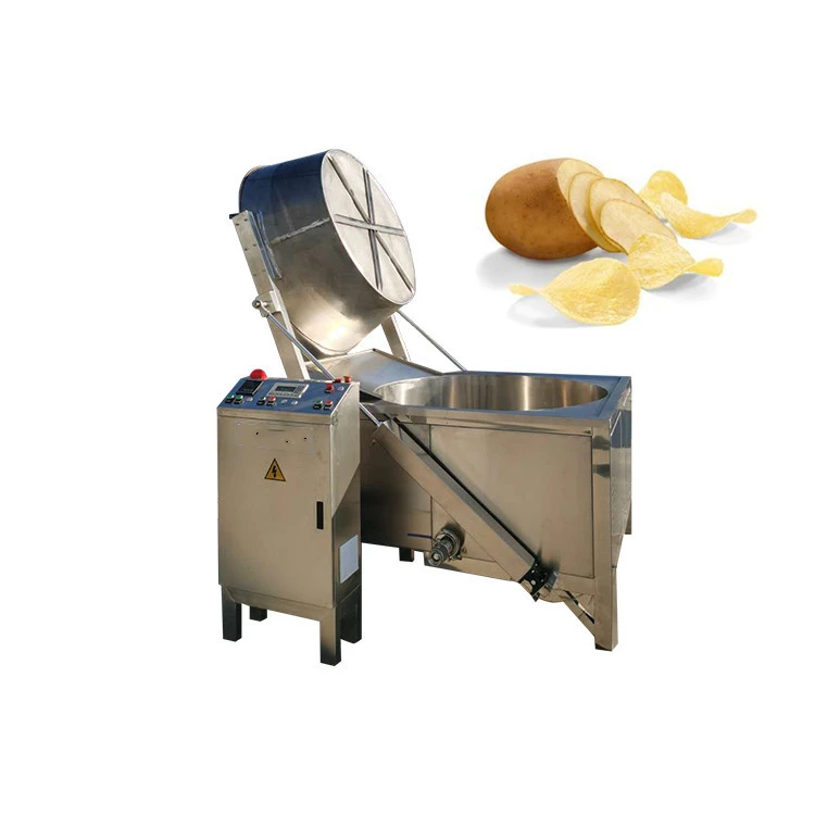 2021 hot sales large capacity vegetable fruits crispy chips green beans vacuum french fries frying machine