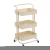 Import 2021Modern Movable Steel Kitchen & Home Organizer 3 Tiers Serving Rolling Storage Cart Pink Trolley Rack. from China