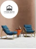 2024 New designs metal  arm chair sofa  with leather  leisure chair sofa