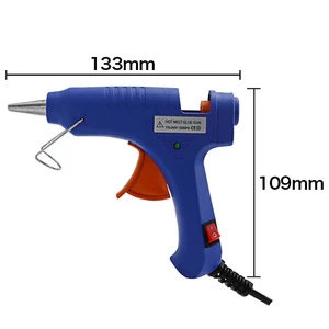 20W EU Plug Hot Melt Glue Gun with 7.0mm Glue Stick Industrial Mini Guns Thermo Electric Heat Temperature Tool