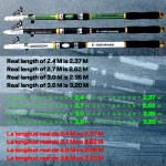 2.1M -2.7M Carp Fishing Rod feeder Hard FRP Carbon Fiber Telescopic Fishing Rod fishing pole
