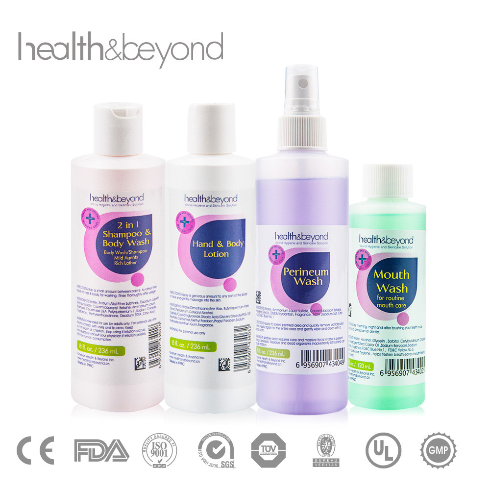 236ml 2 in 1 body wash and conditioner Convenient Body Wash for patient care and medical use CE/FDA approved