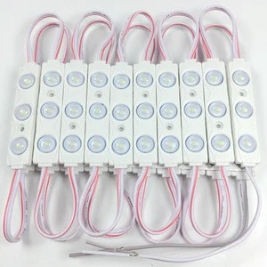 2835 3LED injection led module 12V with lens Waterproof IP66 160 degree 1.5W white LED sign shop banner brighter
