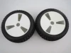 2Pcs 1/8 Buggy RC Car Rubber Tyres Wheels and Tires with 17mm Joint for Radio Control Car Toys(180012)