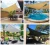Import 2x4m Fabric Garden Rectangle Awning 95% UV Block Sand Color Sun Shade Sails from China