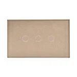 3 Gang Multigroup Timing Function Smart Home Wall Switch, Italian Style Tuya WIFI LED Touch Switch