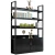 Import 3 Tier Industrial Ladder Bookcase Bookshelf Bookshelves with Metal Frames Storage Shelves Organizer Display Rack from China