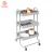 Import 3 Tier Metal Utility Service Cart Rolling Storage Organizer Shelves Storage Utility Cart Hand Trolley from China