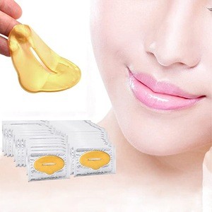 30 Pack Beauty Cosmetic Remove Dead Skin Anti Chapped &amp; Anti-Aging 24K Gold Collagen Crystal Gel Patch Lip Mask