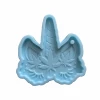 3002 Pot leaf unicorn head keychain silicone resin mold