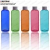 30ml 50ml 60ml 75ml 100ml 120ml 150ml 200ml PET round shape plastic shampoo bottle with screw cap for empty cosmetic packaging