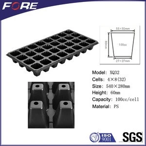 32 Cell PS Plastic Plug Seed Starting Grow Germination Tray for Greenhouse Vegetables Nursery