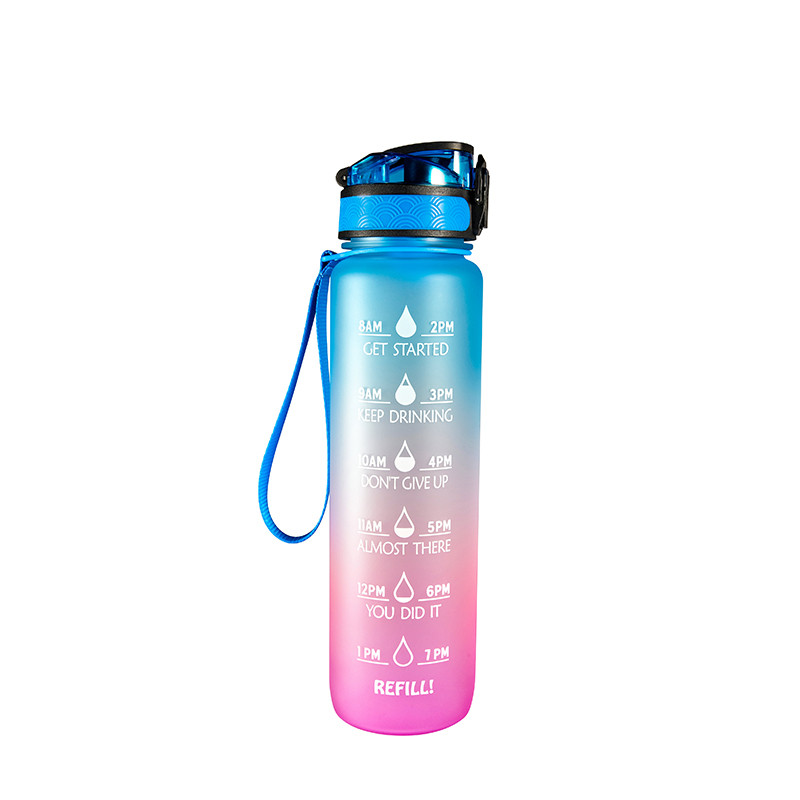 Buy 32oz Bpa Free Water Bottle With Motivational Time Marker Reminder ...