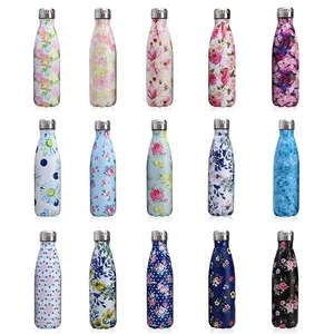 350ml/500ml/750ml/1000ml  Double wall Stainless Steel Insulated Water Bottle  Vacuum Flask thermoses sports coke cola bottle