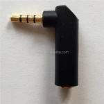 3.5mm Audio Jack Extender Headphone Adapter with Gold Plated 4-Pole 3.5mm Connectors (3 Ring Jack) for Mobile Phones