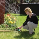 360 degree garden irrigation automatic multi-head water sprinkler mini garden rain gun noodlehead sprinkler