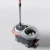 Import 360 Rolling Spin pole Mop with 2 Microfiber Mop Heads, Foot Pedal Floor Mop Bucket Set from China