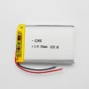 3.7V 750mAh lithium polymer battery 423450 Lipo batteries etc device battery