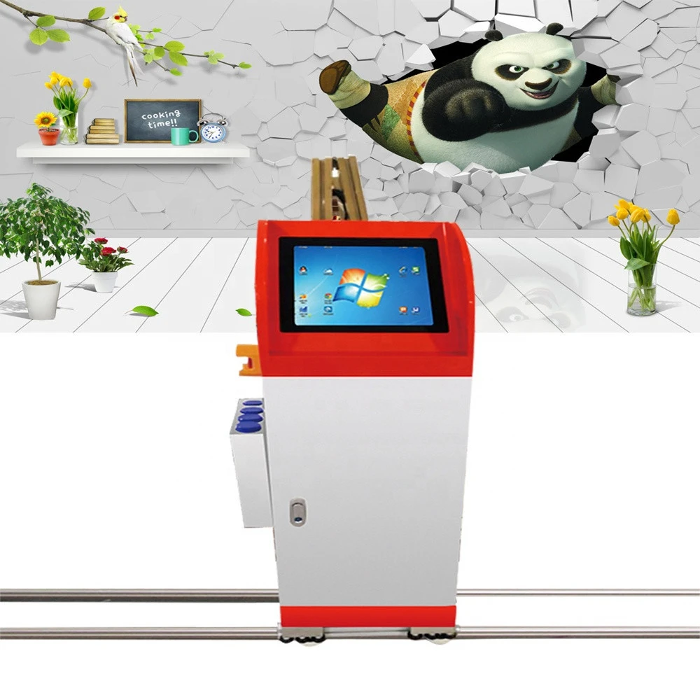 3D UV flat Intelligent Vertical Wall Printer, Digital Varnish Inkjet Printing Machine, Direct To Wall Painting Machine