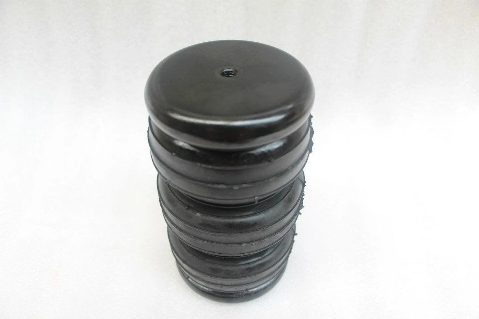 3E2200 3E2300 #2200 2300 Triple Convolute Air Spring Diameter 4.00" Closed 3.4" Extended 9.00" 1500lbs /axle 400psi rated