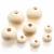 Import 3mm 5mm 6mm 7mm  8mm Round wood beads natural color with little holes factory wholesale from China