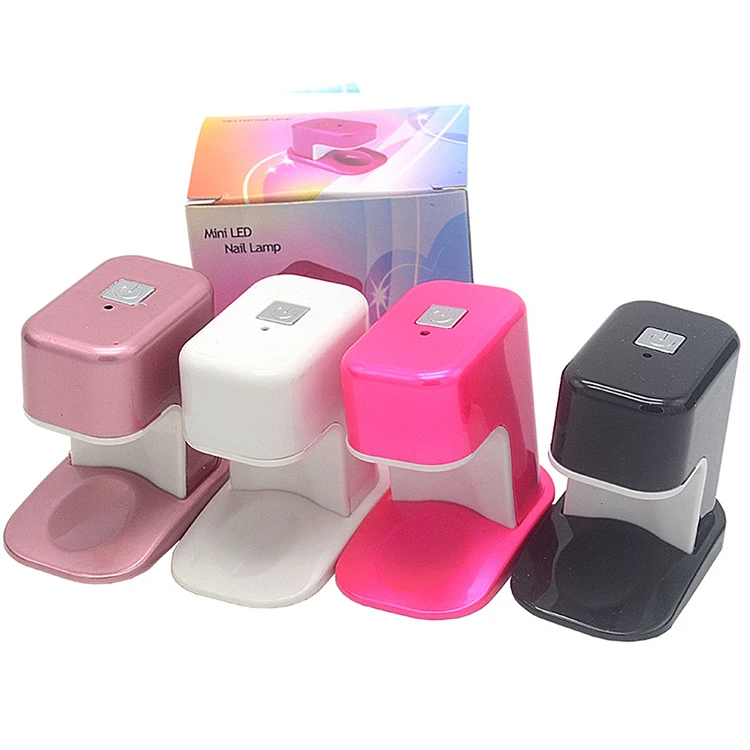 3W LED Portable mini rechargeable one finger UV gel polish curing nail lamp