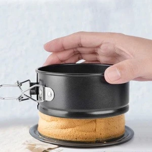 4 Inch Mini Round Cheesecakes Non-stick Pie Mold Bakeware with Spring Cake Pan