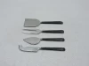 4 PCS Unique Stainless Steel Cheese Set Cutlery Black Finished Dinnerware Tableware Flatware Set