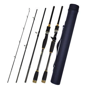 4 Section Fishing  Rod 1.8m/2.1m/2.4m/2.7m/3m Carbon Spinning Fishing Rod Travel Rod M Power Casting Fishing Pole Vava De Pesca