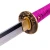Import 40 high quality handmade T10 steel black scabbard rose handle  japanese samurai katana sword from China