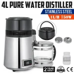 4L Water Distiller Temperature Controlled Kitchen Premium Countertop Purifier Water Filter