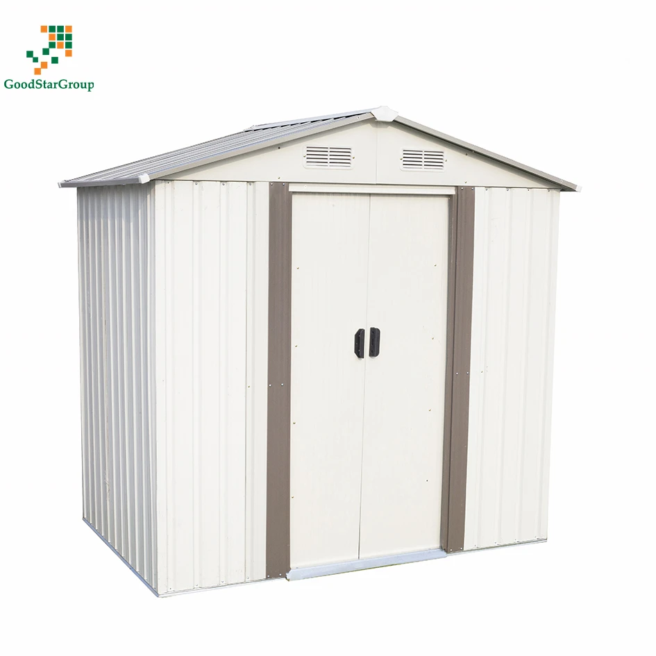 4x6 FT Shed Galvanized Steel Storage Shed