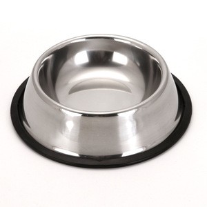 5 Available Sizes Double Layers Stainless Steel Dog Cat Puppy Pet Food Water Feeding Feeder Dish Bowl Supplies Accessories