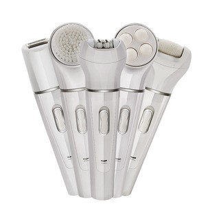 5 in 1 Multi-function Waterproof Epilator Lady Hair Removal Face Massager Callus Removal Shaver Clean Brush Sets