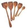 5 Pcs Wooden Utensil Kitchen Accessories Cooking Utensil turner spoon set