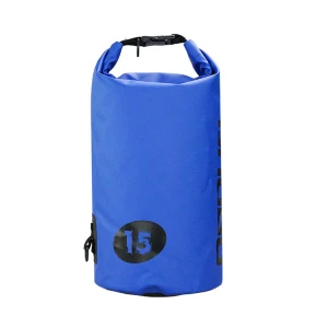 500D PVC Tarpaulin Foldable 15L Rolling Top Beach Floating Swimming Travel Outdoor Waterproof Bag Backpack Dry Sack