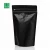 Import 500g 1pound 16oz matte black stand up pouch coffee powder superfood packaging bags with zipper from China