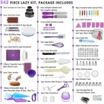 542 pcs complete baking Pastry cake supplies Nozzle decorating baking cake Sets decorating tools Baking set stainless steel kit