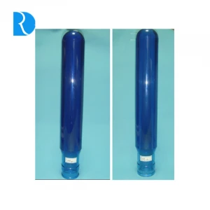 55mm 730g 5 Gallon Perform 100%  raw PET Proform Water Bottle Preform Transparent blue OEM Color press Neck 750g PET preforma