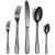 Import 5pcs set Tableware Cutlery Dinner Set Cutlery Set Dishes Knives Forks Spoons from China