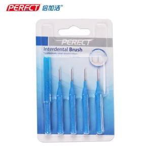 5pcs With 1 cap Oral Cleaning Interdental Brush Toothpick Dental Care Orthodontic Tooth Brush