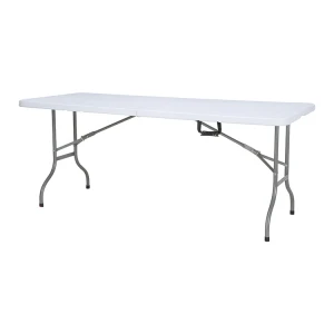 6 Feet Folding Table Dining Table Outdoor Table Cheap Price of Plastic Modern 6 People Grey/black Dia25; Dia19 ISO9001 200KGS