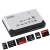 Import 6 In 1 Mini Multi Card Reader  SD XD MMC MS CF  USB Memory Card Reader  silver and black colour from China