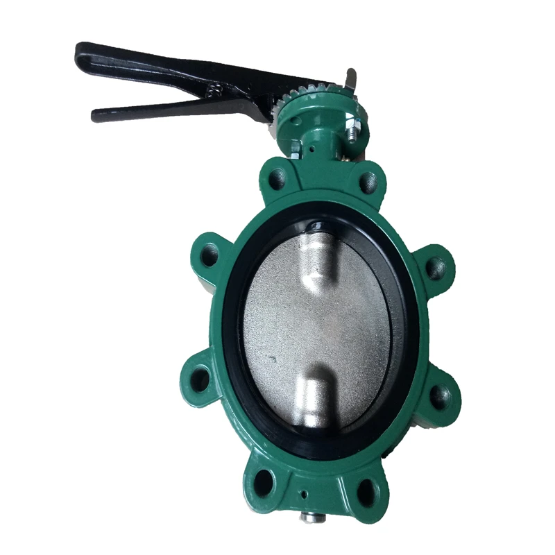 6 inch hand lever operated lug butterfly valve without pins