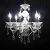 Import 6 Lights Candle crystal glass chandelier accessories Lighting from China